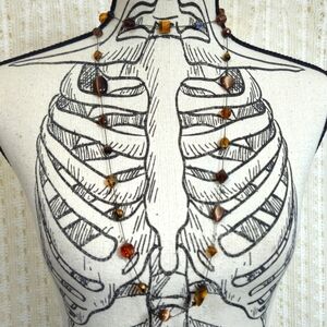 Dabby Reid Brown Cateye Beads Long Chain Necklace